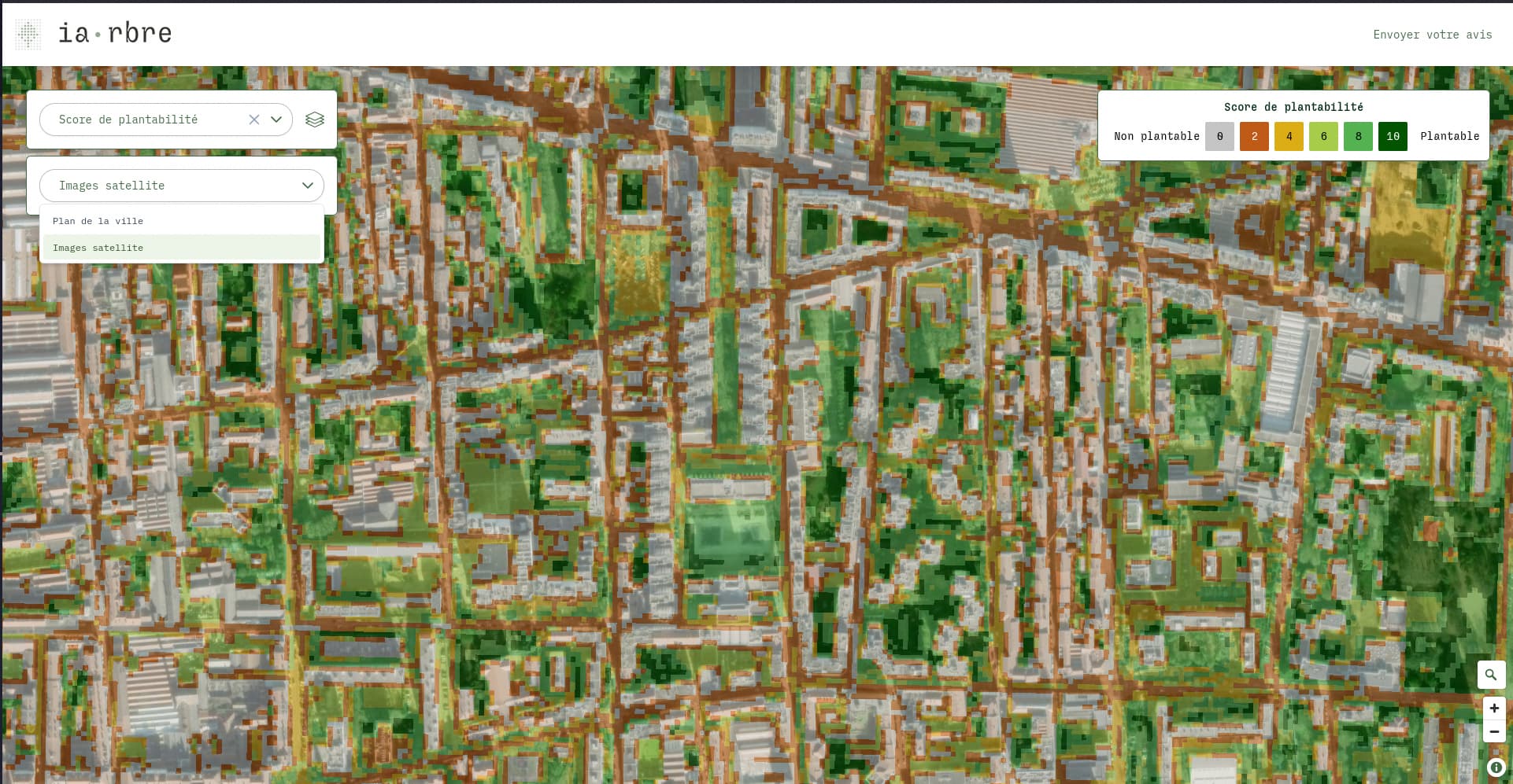 Villeurbanne Gratte-Ciel avec images satellite